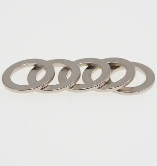 Zn Coating N52 Ring Magnets Neodymium Super Magnets Size Customized