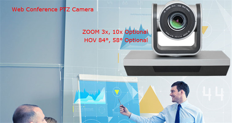 remote control PZT 10x or 3x zoom Video Webcam USB Camera Live Streaming For meeting