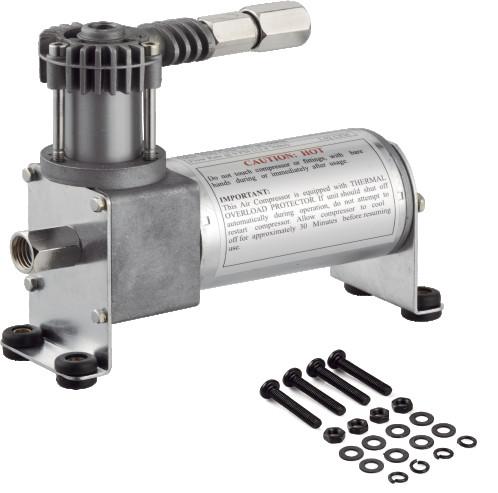 Mounting Hardwre Remote Air Filter Air Ride Suspension Compressor 12V 0.5 Gallon