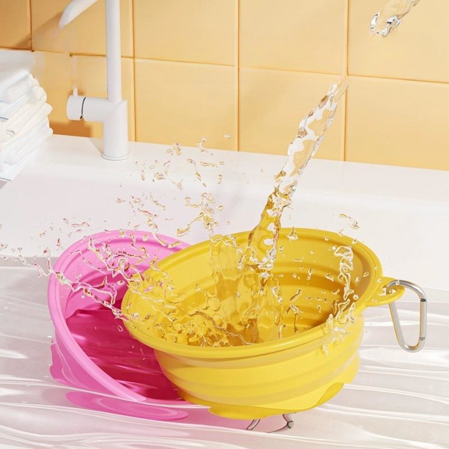 Silicone Collapsible Dog Bowls BPA Free Portable Foldable Travel Bowl For Pet Cat Food Water Feeding Dish For Camping