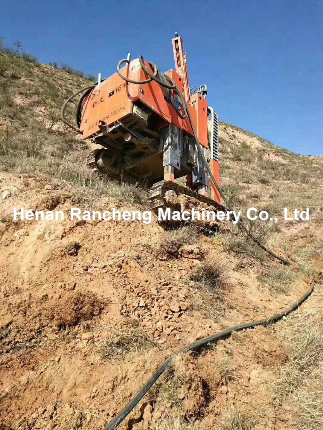 20 - 100m Drilling Depth Hydraulic Crawler Pile Driver Machine 115HP Diesel Engine