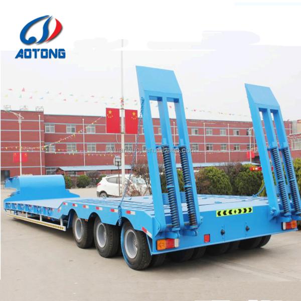 3.5" King Pin Lowboy Trailer 60-80 Ton Capacity Durable Steel Construction