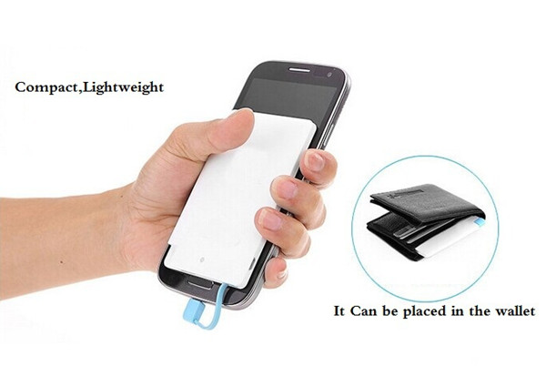 Energy saving Lipstick Power Bank credit card 2600mAh Universal