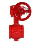 ANSI Grooved End ductile iron butterfly valve
