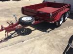 Heavy Duty Industrial 10x5 Tandem Box Trailer 2000KG Wtih Rolled C / Plate Floor