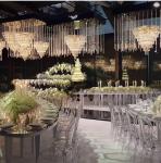 Glass Dining Room Crystal Chandelier Lighting Hotel Wedding Event Decor