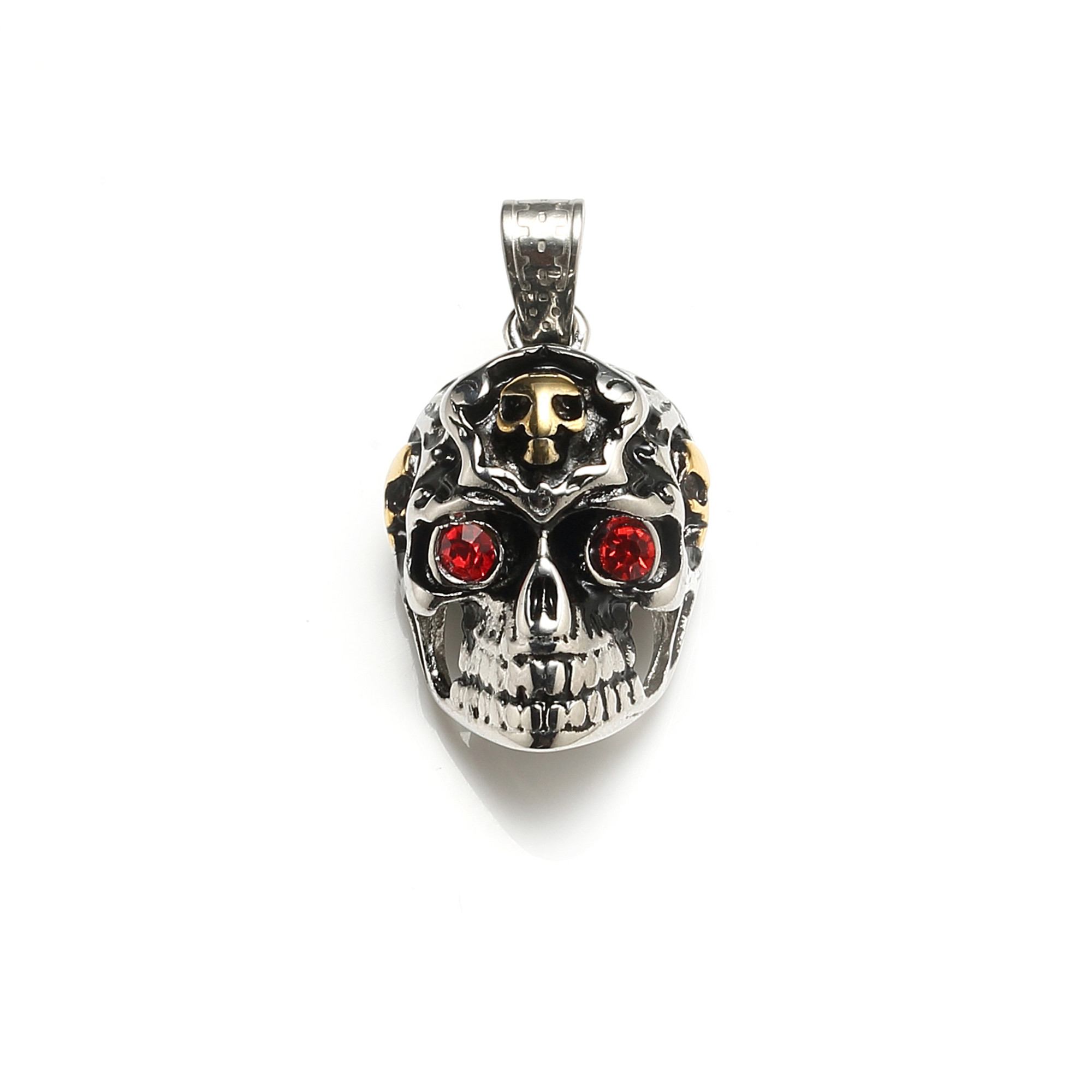 Wholesale Special Cool Punk Style Necklace Skull Pendant Necklace