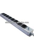 Europeon Standard Aluminum Housing Power Strips, German Power Distribution Units