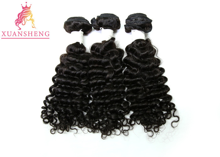 Grade 9A Deep Wave Brazilian Human Hair Extensions No Shedding And No Tangle