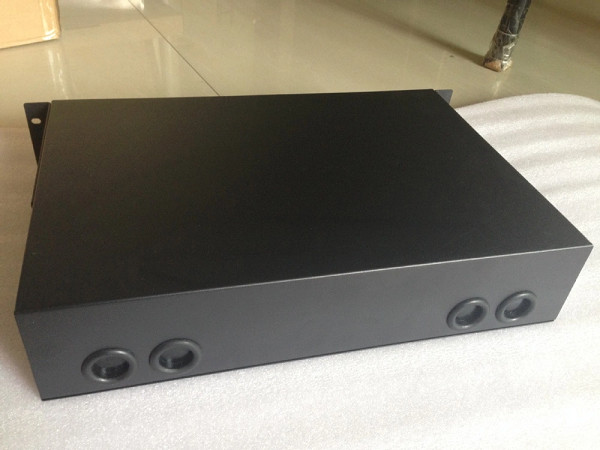Drawer Custom Fiber Optic Cable Assemblies , 19 Inch 24 Port Fiber Rack Mount