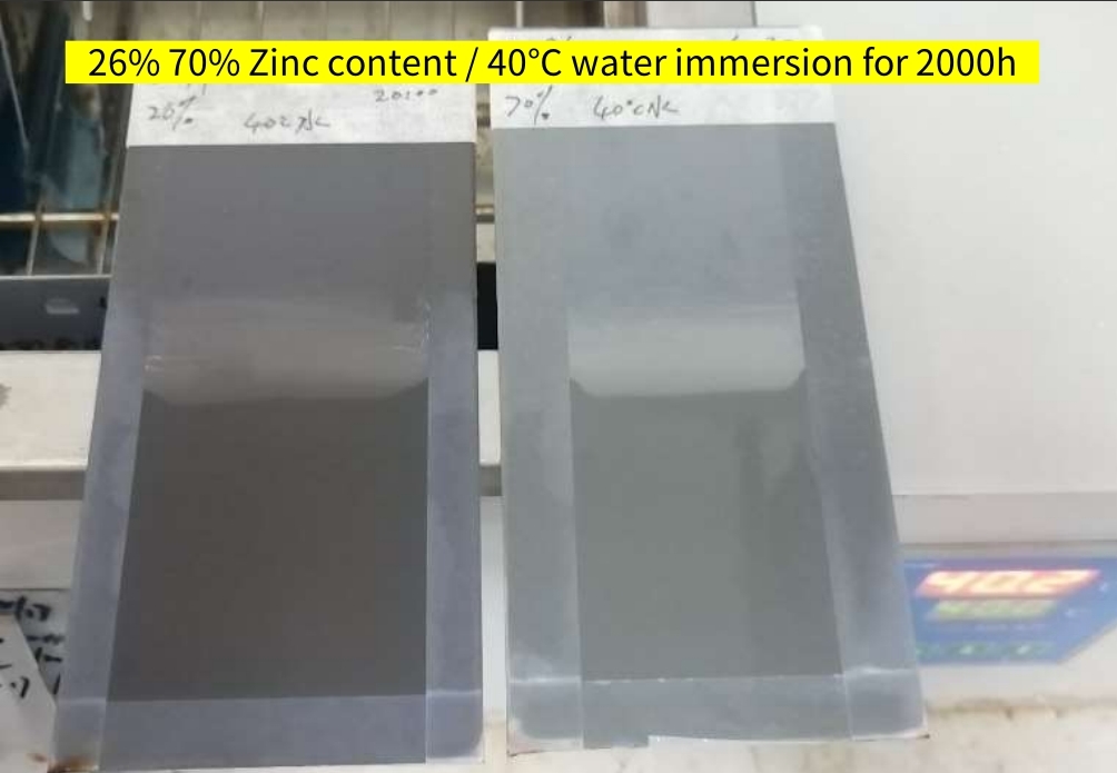 40℃ water immersion for 2000h