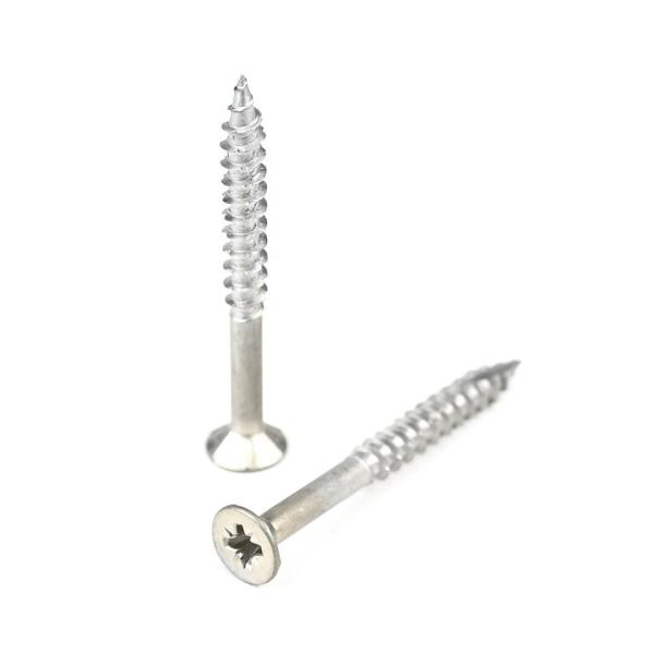 100% QC Tested Woodworking 410 Stainless Steel Wood Deck Screw 50mm Countersunk