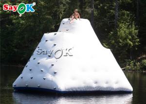 Quality Water Trampoline Toys White Inflatable Climbing Wall Inflatable Water Ice Mountain Customized Size wholesale