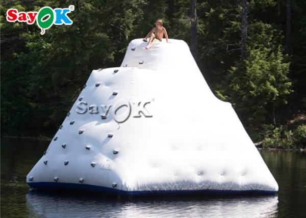 Water Trampoline Toys White Inflatable Climbing Wall Inflatable Water Ice