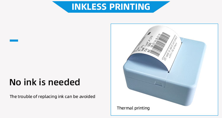 Small Business Mini Rechargeable Printer 58mm Portable Series Mobile iOS 8.0 and Newer
