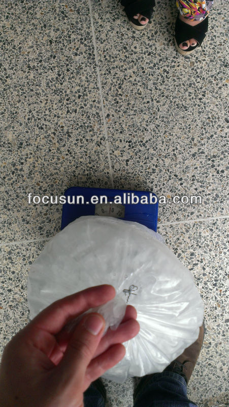 Edible Cube Ice Packaging Simplified with Semi Automatic Packer by Focusun in Bags