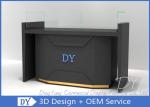 Matte Black Store Jewelry Display Cases / Jewellery Counter Display