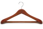 Betterall WL8021 Walnut Color Chrome Ball End Hook Home Usage Lotus Wood Garment