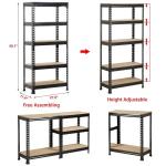 Customized Wood Gondola Shelving Metal Heavy Duty Wood Grain Shelf