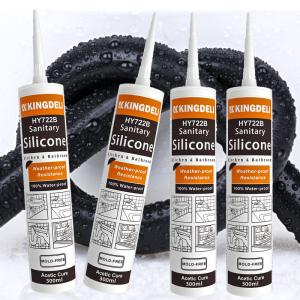 Quality Acetic Cure GP Glass Silicone Sealant Weatherproof RTV Adhesives wholesale