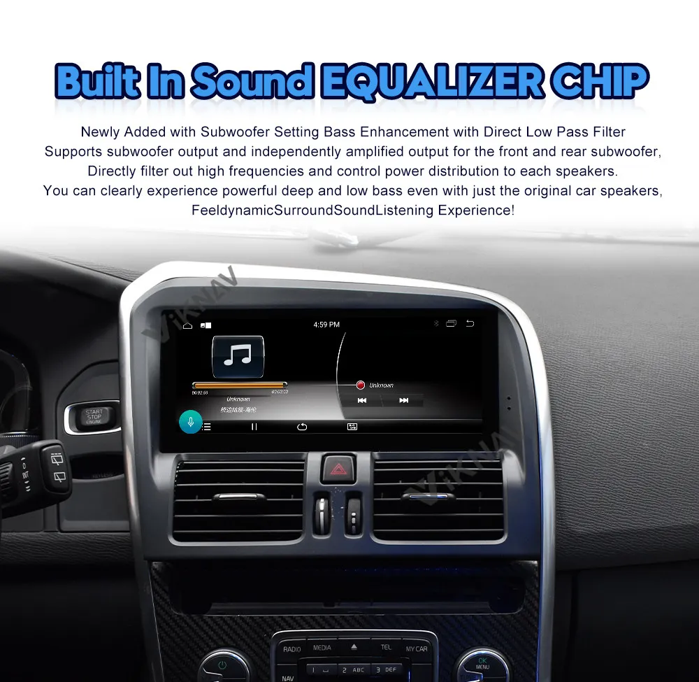 Viknav Car Radio For Volvo XC60 (2009-2017) 8.8 inch Auto Audio Multimedia Player GPS Navigation Tape Recorder HD Screen