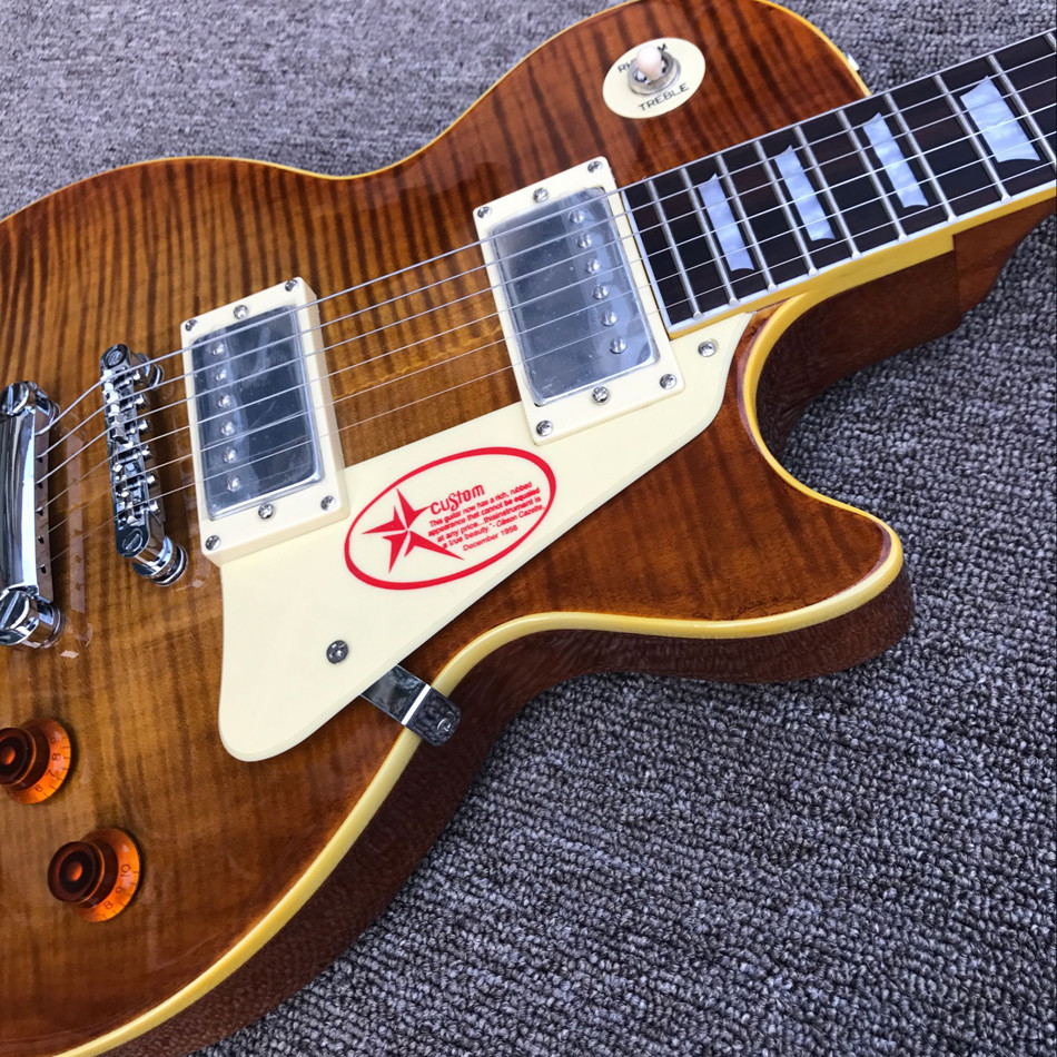 Custom store 1959 R9 tiger flame LP electric guitar