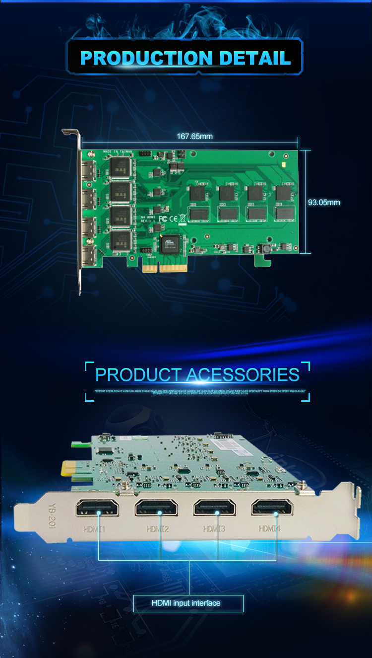 Software Compression Vmix Streaming Capture Card For Radio And TV Broadcast Equipment