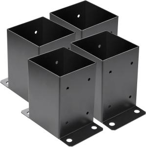 Quality Powder Coated Heavy Duty Post Brackets for Wood Support Deck Post Base Railing Fence wholesale