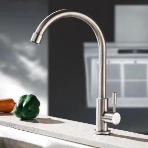 Quality Traditional Polishing Brushing Single Basin Faucet Deck Mounted wholesale