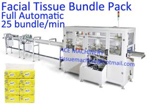 Quality Full Automatic 12 Bags / Pack Facial Tissue Packing Machine wholesale