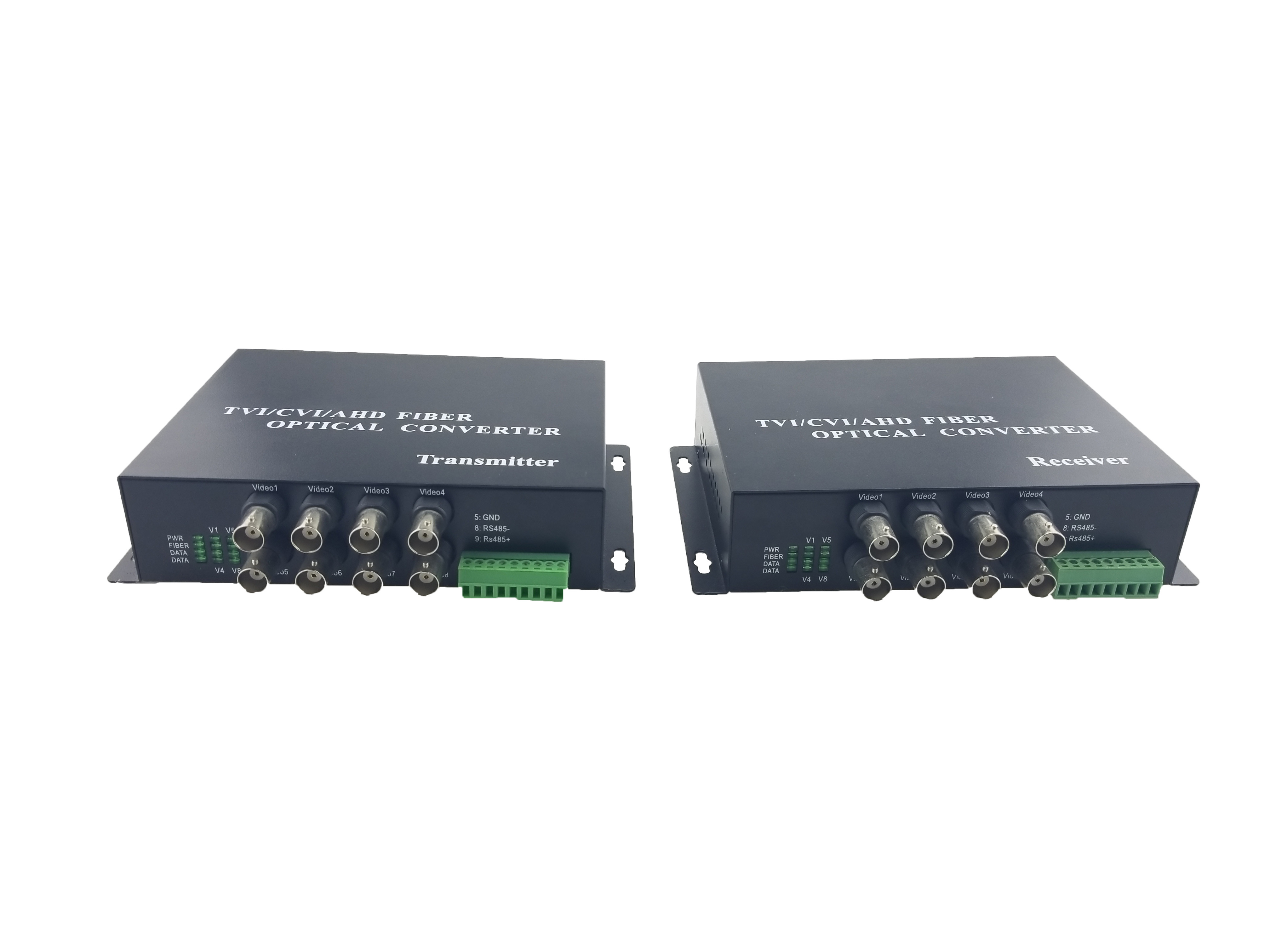 1 Pair 8 Channel RS485 Return Data HD CVI TVI AHD BNC Coaxial Video Converter