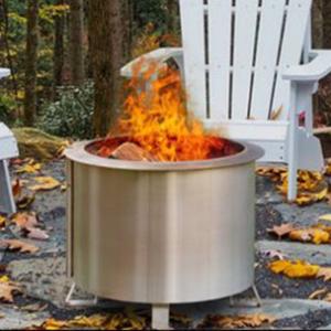 Quality 22 Inch 56cm Stainless Steel Smokeless Fire Pit 14.5 Inch Bonfire wholesale