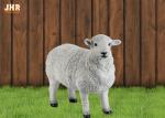 White Life Size Fiberglass Dolly Sheep Statue Animal Sculpture Garden Decor