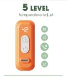 Breastmilk Smart Temperature Control Bottle Warmer PU Leather Velcro USB