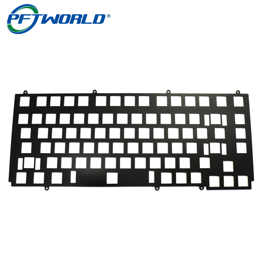 Custom Aluminum Keyboard Milling Parts with Black Oxidation Processing Services