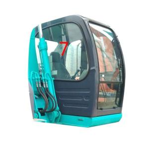 Quality Right Side KOBELCO Custom Windshield Glass Green Mini Excavator Glass wholesale