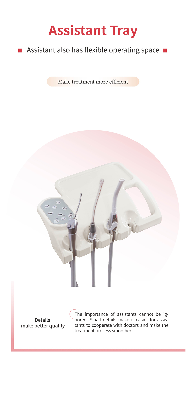 Electricity PU Cushion Patient Dental Chairs 12mm Frame