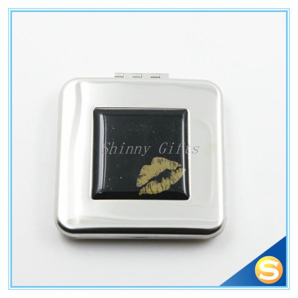 Stainless Steel Personalized Square Pocket Mirror