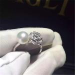 Piaget diamonds rose pearl ring of 18kt gold with yellow gold or white gold