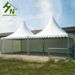White Stainless Aluminum Alloy Pagoda Event Tent High Peak Dome On Top