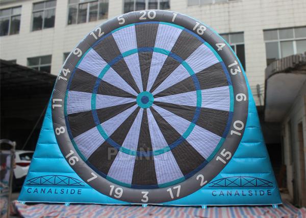 Fun Inflatable Sports Games, Giant outdoor Inflatable football darts Commercial