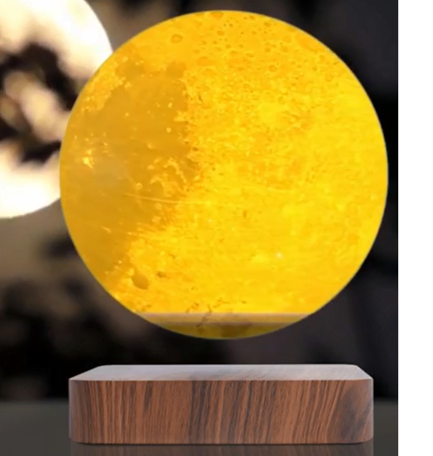 hotsale magnetic levitating bottom 3d Moon lamp light for decor gift christmas
