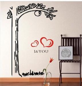 Quality Personalised Contemporary Tree Wall Flower Stickers G085 wholesale