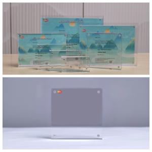 Quality Custom Clear 11x17 Inches 20mm Thickness Magnetic Acrylic Photo Frame wholesale