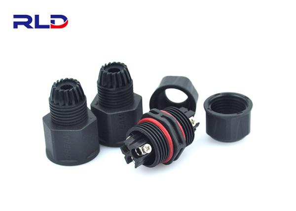 Waterproof Outdoor Lighting Connectors 3 Pin Screw Connector
