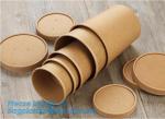 Eco Friendly Disposable takeaway food container Kraft Paper noodle bowls Hot