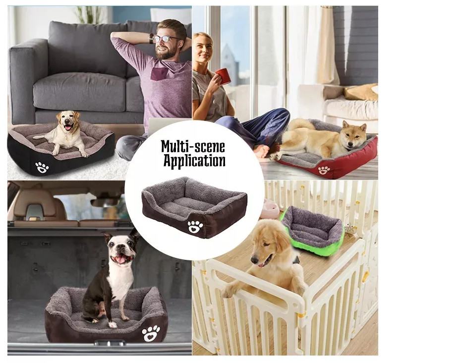 Custom Breathable Pet Crate Bed Dog Sofa Bed Double Sided