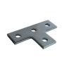 Buy cheap 4 Hole Flat Straight Strut Bracket Unistrut Bolt Nut Stamping Plate Connector L from wholesalers