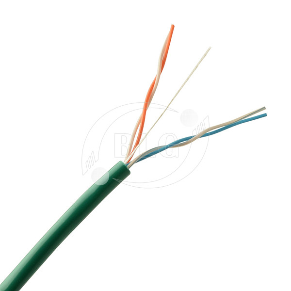 2 Pairs 4 Cores UTP Telephone Line Cable With 24AWG Bare Copper Conductor