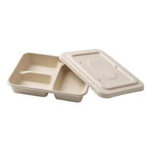 Quality Cornstarch Lunch Compartment Food Container Biodegradable Disposable wholesale